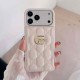 Gucci GG Supreme Pattern with Gold Logo iPhone Case