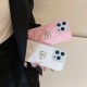 Gucci GG Supreme Pattern with Gold Logo iPhone Case