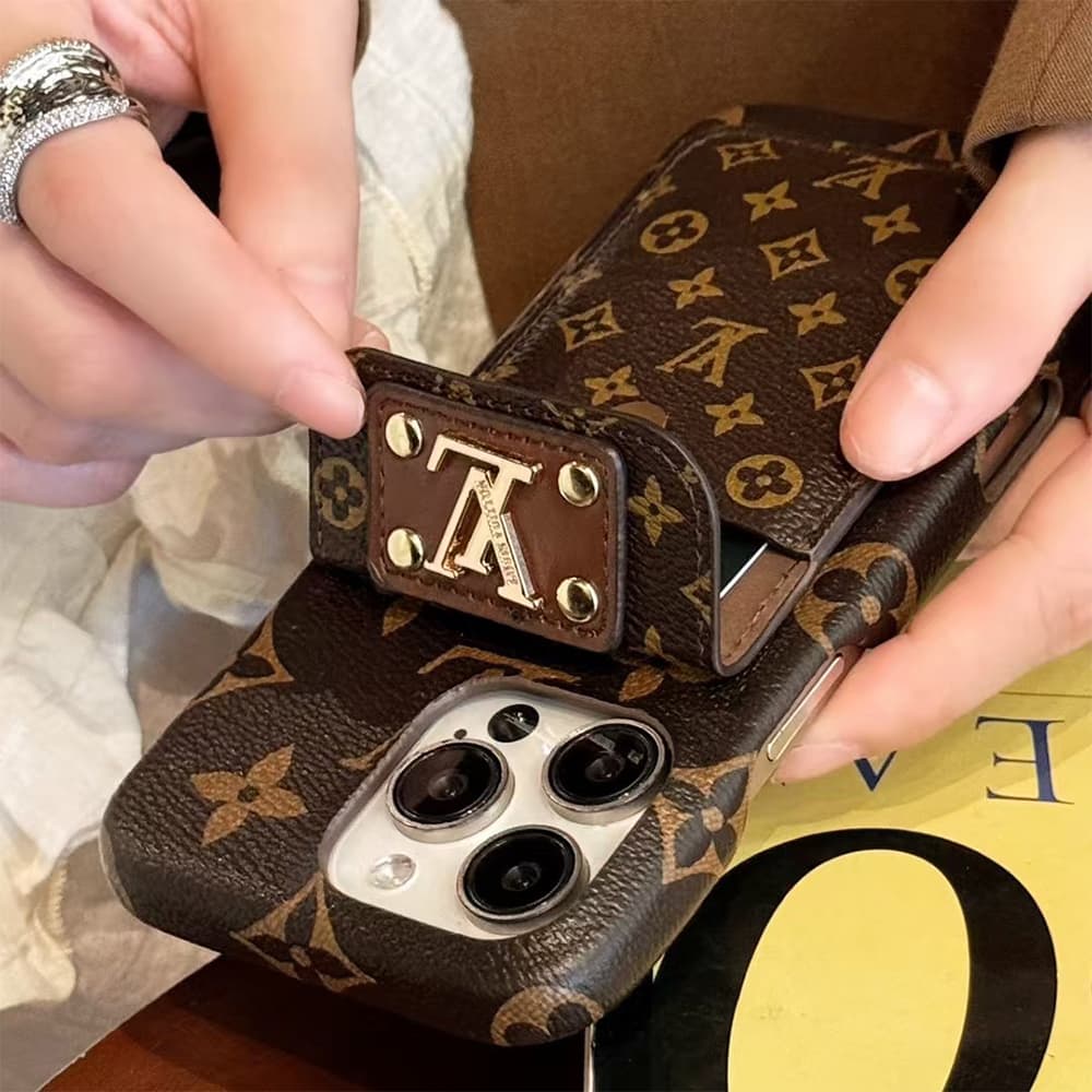 Louis Vuitton & Gucci Flip-style Card Holder iPhone Case