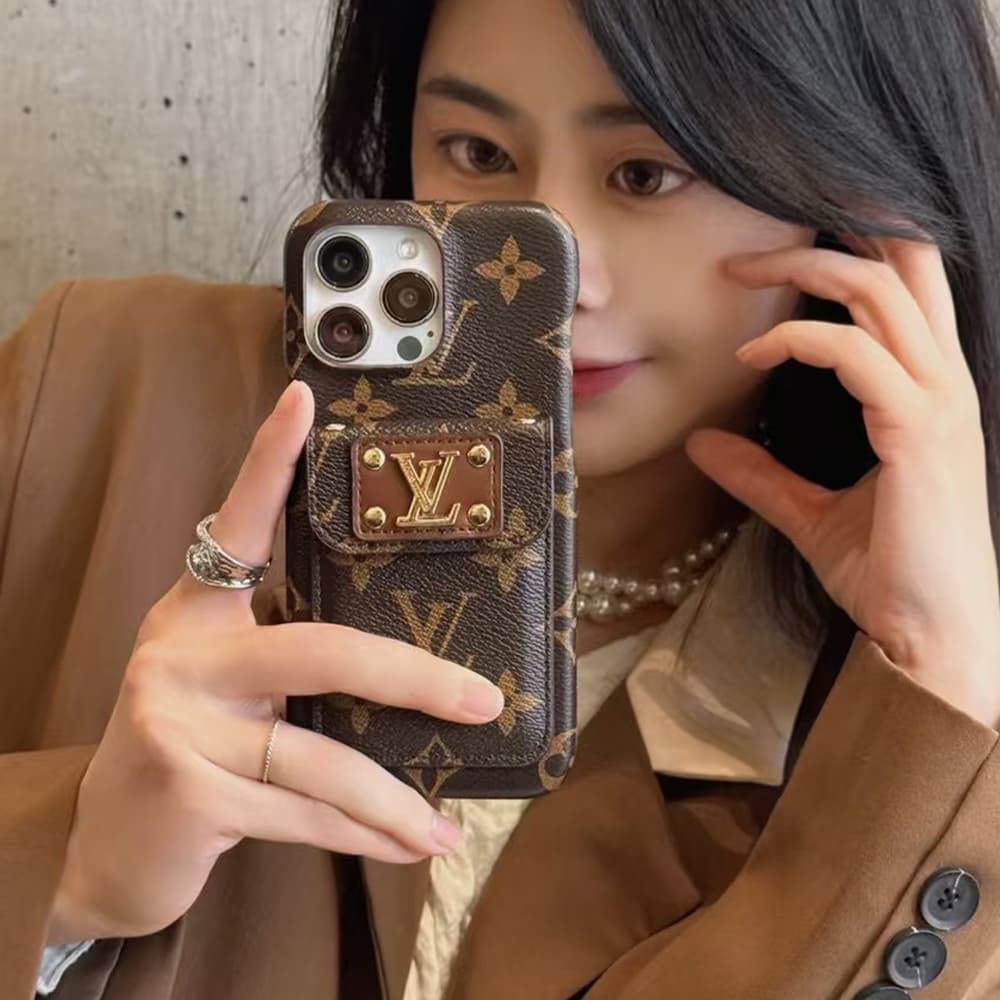 Louis Vuitton & Gucci Flip-style Card Holder iPhone Case