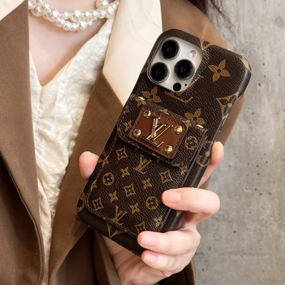 Louis Vuitton & Gucci Flip-style Card Holder iPhone Case