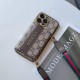LV & Gucci Accordion Card Holder iPhone Case with Detachable Strap