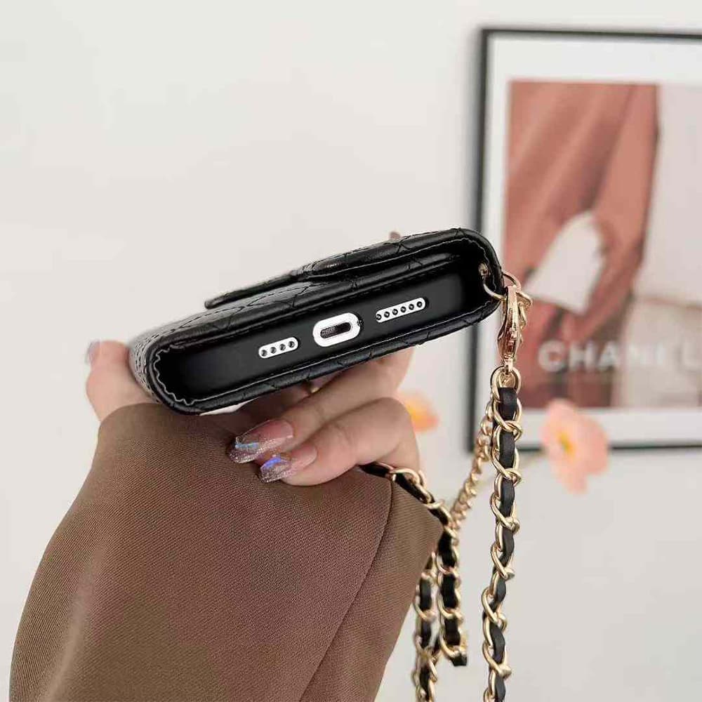 Chanel Classic Flap iPhone Case with Chain Strap & Card Slots