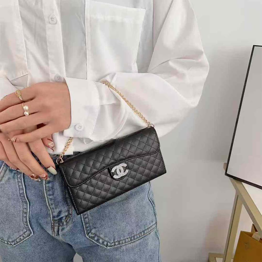 Chanel Classic Flap iPhone Case with Chain Strap & Card Slots