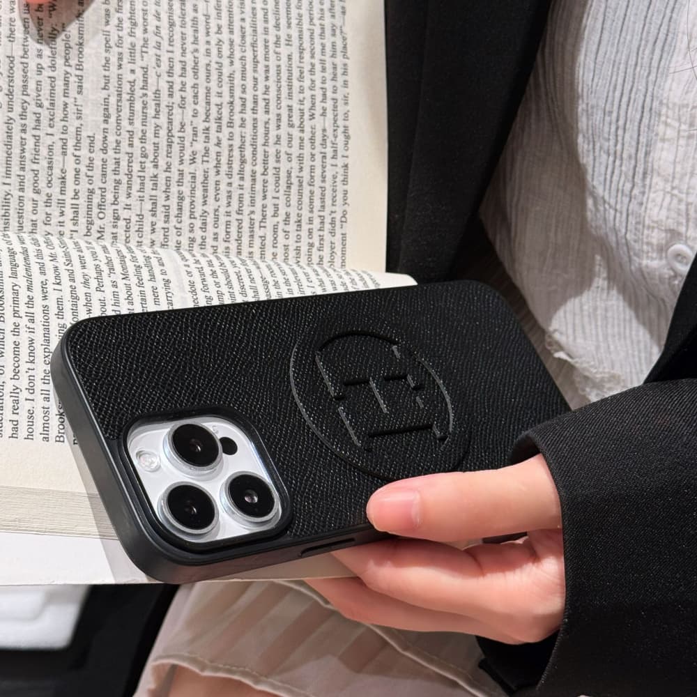 Hermès H Logo Premium Leather iPhone Case