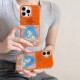 Hermès Orange Glitter with Horse & Floral Design iPhone Case - HERMÈS PARIS Branded