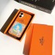 Hermès Orange Glitter with Horse & Floral Design iPhone Case - HERMÈS PARIS Branded
