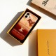 Louis Vuitton Gradient Brown with Gold LV Logo & Trunk Design iPhone Case