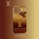 Louis Vuitton Gradient Brown with Gold LV Logo & Trunk Design iPhone Case