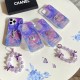 Multi-Designer Iridescent Butterfly Design iPhone Case - Crystal YSL Dior Chanel Miu Miu Logos