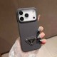 Prada Carbon Fiber Texture iPhone Case with Metal Triangle Logo