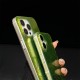 Gucci Iridescent Green iPhone Case with Gold GG Logo & GUCCI Beauty Text