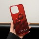 Gucci Red Serpent Design with GUCCI Branding iPhone Case
