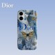 Dior Blue & White Floral Butterfly Art Design iPhone Case Dior Blue & White Floral Butterfly Art Design iPhone Case
