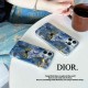 Dior Blue & White Floral Butterfly Art Design iPhone Case Dior Blue & White Floral Butterfly Art Design iPhone Case
