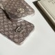 Gucci Glitter Effect GG Supreme with Crystal GG Logo iPhone Case