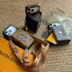 Gucci & LV Horizontal Accordion Oversized Metal Logo Card Holder iPhone Case