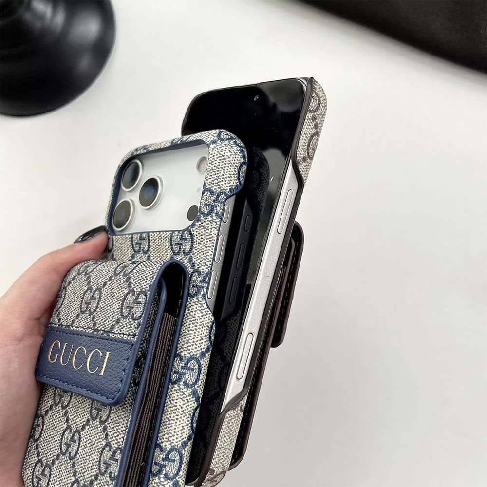 Gucci Branded Flip Cover Accordion-style Card Holder iPhone Case Gucci Branded Flip Cover Accordion-style Card Holder iPhone Case