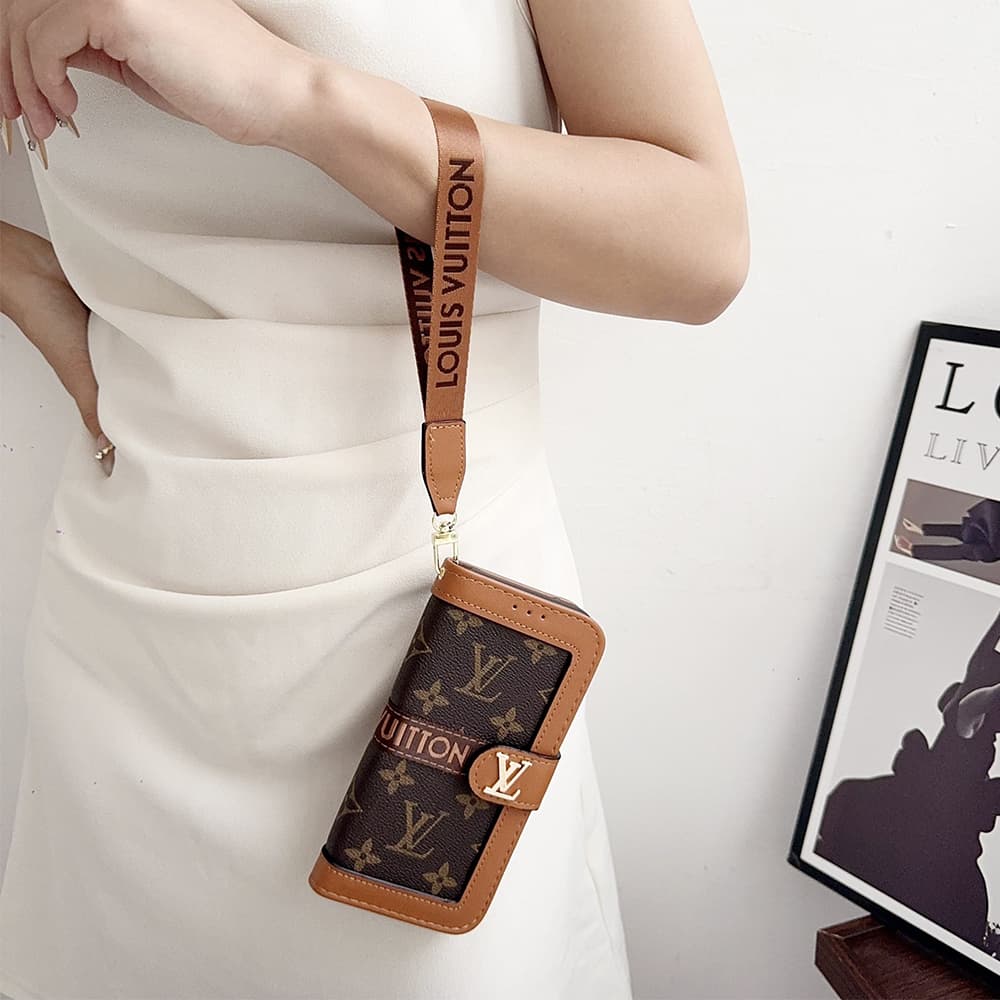 LV & Gucci Collage Style Wallet Card Holder Galaxy/iPhone Case