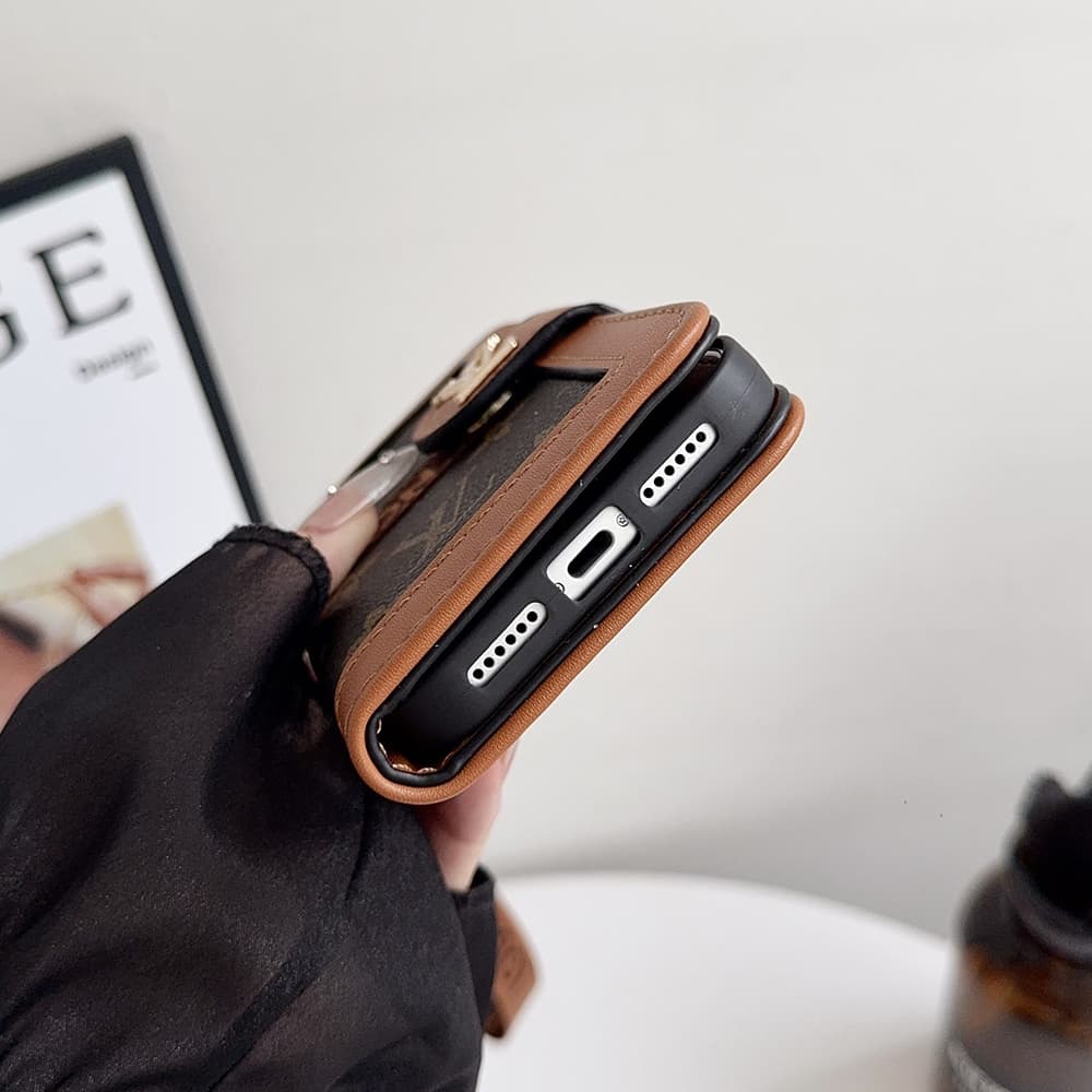 LV & Gucci Collage Style Wallet Card Holder Galaxy/iPhone Case