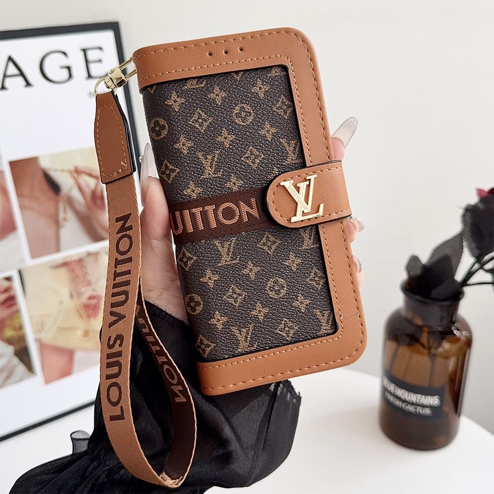 LV & Gucci Collage Style Wallet Card Holder Galaxy/iPhone Case