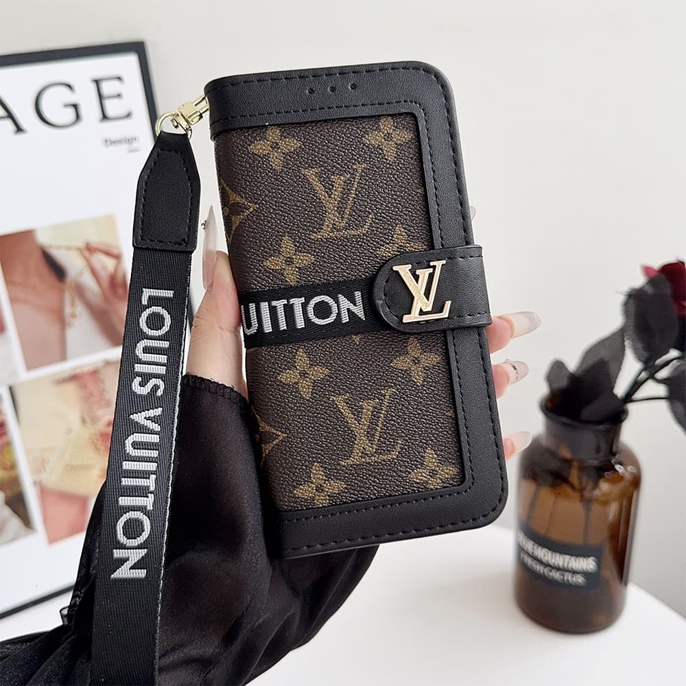 LV & Gucci Collage Style Wallet Card Holder Galaxy/iPhone Case