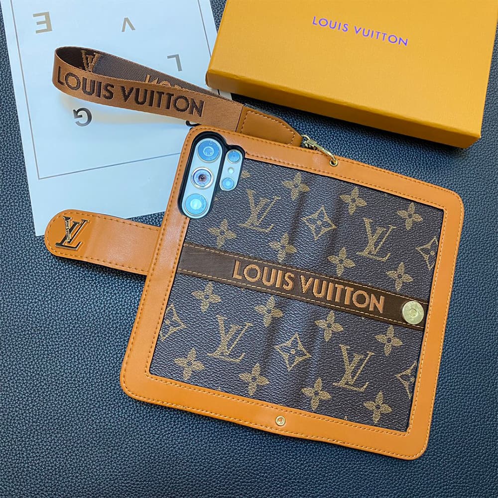 LV & Gucci Collage Style Wallet Card Holder Galaxy/iPhone Case