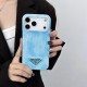Prada Crocodile Texture with Metal Triangle Logo iPhone Case Prada Crocodile Texture with Metal Triangle Logo iPhone Case