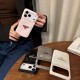 Prada Velvet Finish with Metal Triangle Logo & Card Slot iPhone Case