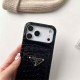 Prada Crocodile Embossed with Metal Triangle Logo & Card Slot iPhone Case Prada Crocodile Embossed with Metal Triangle Logo & Card Slot iPhone Case