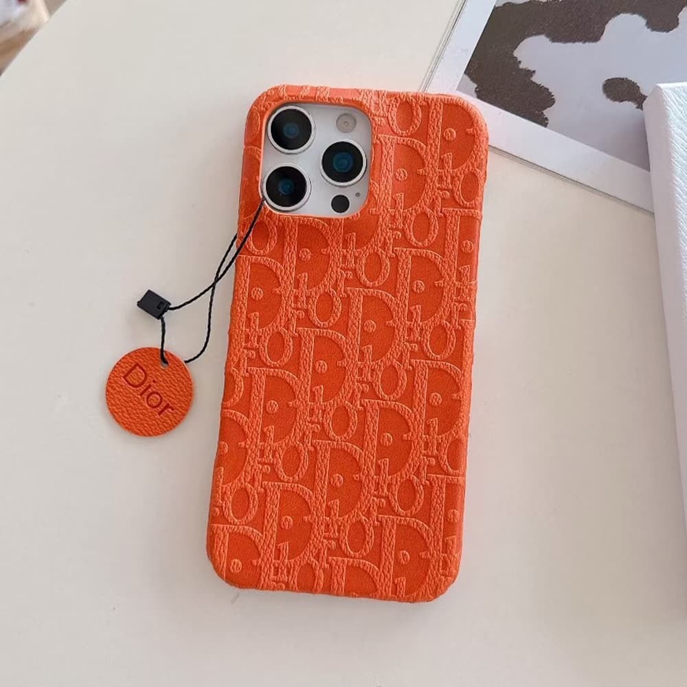 Dior Oblique Pattern with Charm iPhone Case in 10 Colors