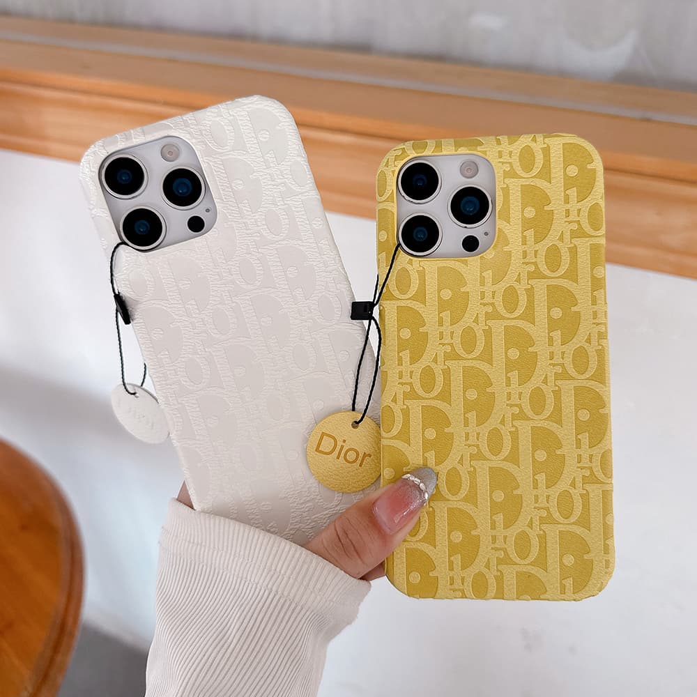 Dior Oblique Pattern with Charm iPhone Case in 10 Colors