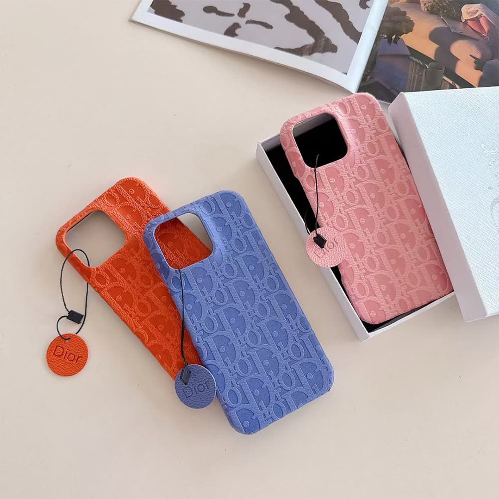 Dior Oblique Pattern with Charm iPhone Case in 10 Colors