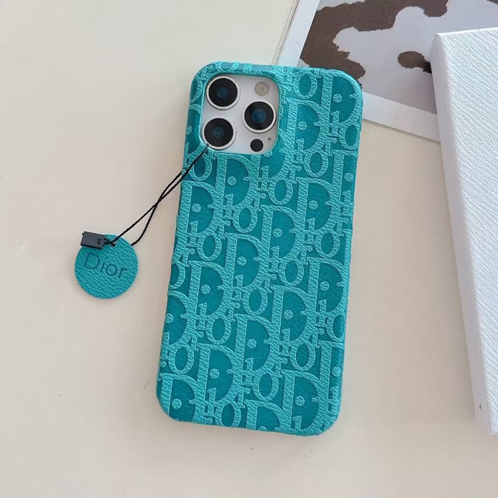 Dior Oblique Pattern with Charm iPhone Case in 10 Colors