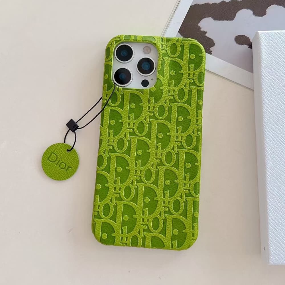 Dior Oblique Pattern with Charm iPhone Case in 10 Colors