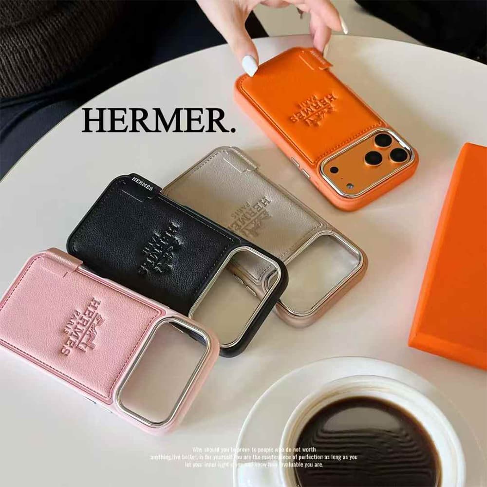 Hermès Carriage Design & Paris Branding iPhone Case in 4 Colors