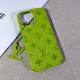 Louis Vuitton Embossing Monogram Premium Leather iPhone 17 Case