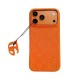 LV Gucci Dior Hermes 4-Sided Cutout Vibrant Orange iPhone Case