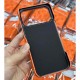LV Gucci Dior Hermes 4-Sided Cutout Vibrant Orange iPhone Case