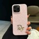 Dior Oblique Pattern with Crystal & Pearl Accents iPhone Case