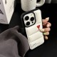 AMI Paris Quilted Design with Red Heart Logo iPhone Case