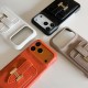 Hermès Metal H Buckle & Card Slot iPhone Case