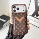 LV & Gucci V-shaped Flip-style Card Holder iPhone Case