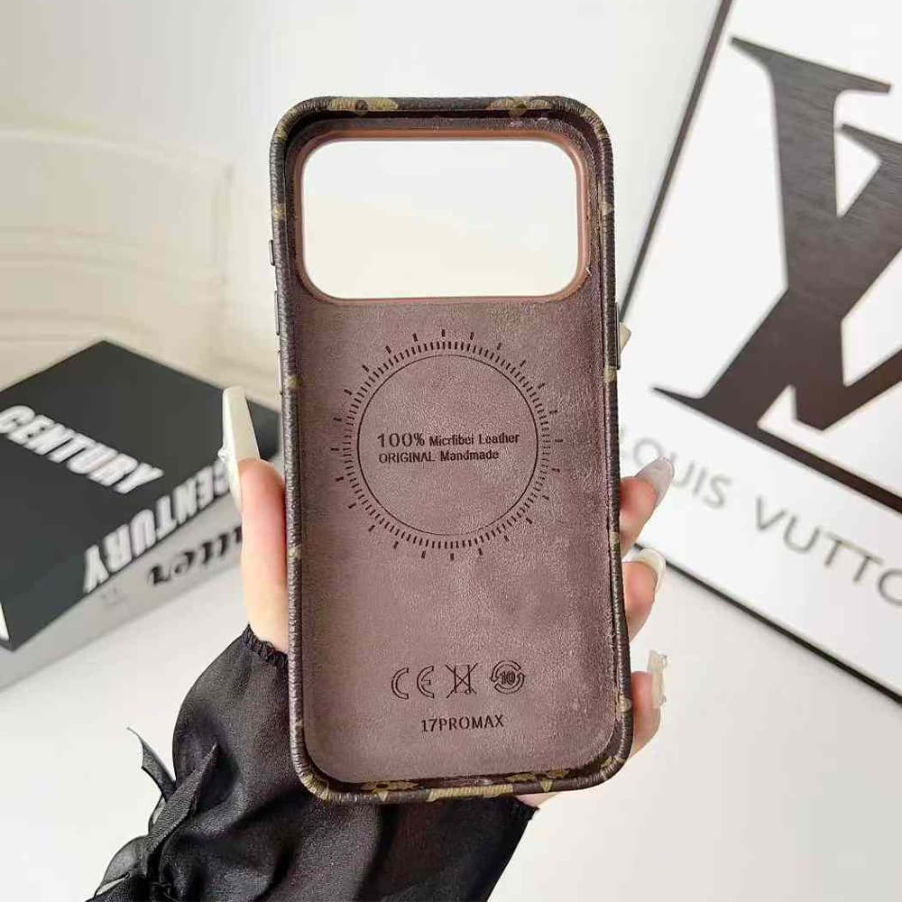 LV & Gucci V-shaped Flip-style Card Holder iPhone Case