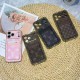 Louis Vuitton Gold Edge & Dual Card Holder iPhone Case