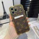 Louis Vuitton Gold Edge & Dual Card Holder iPhone Case