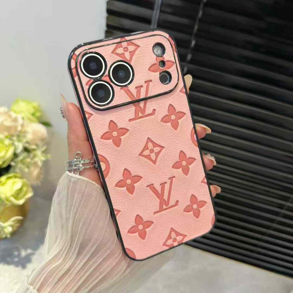 Louis Vuitton Embossed Pattern Precise Camera Cutouts iPhone Case