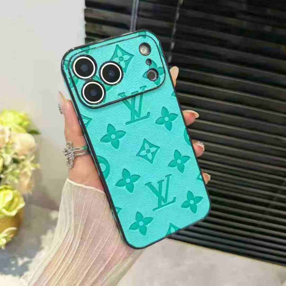 Louis Vuitton Embossed Pattern Precise Camera Cutouts iPhone Case