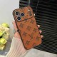 Louis Vuitton Embossed Pattern Precise Camera Cutouts iPhone Case