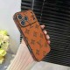 Louis Vuitton Embossed Pattern Precise Camera Cutouts iPhone Case